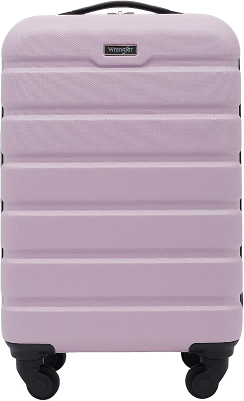 Wrangler 22-Inch Hardside Spinner Carry-On Luggage, Lightweight Durabl