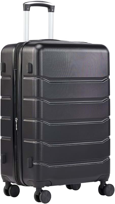 Sweetcrispy 20 Inch Carry On Luggage, Expandable ABS Hard Shell Suitca