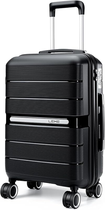 20 Inch Carry-On Hard Shell Suitcase with Spinner Wheels, TSA Lock and